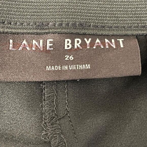 LANE BRYANT Perfect Drape High-Rise Wide Leg Black Pant, Size 26 - Picture 2 of 5